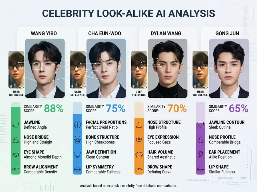 Celebrity Look Alike Finder example 5