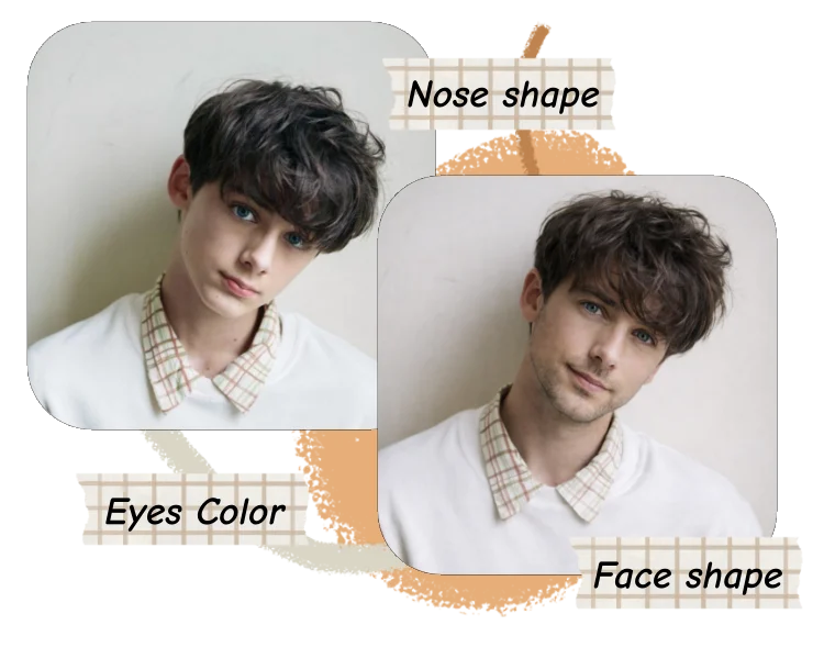 Precise Facial Feature Transfer Across Age Transformations