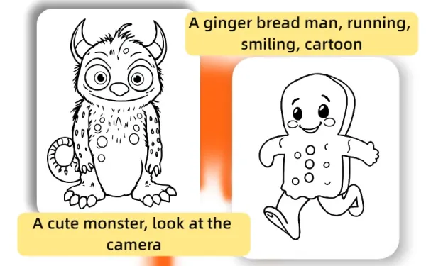 Potente motor de texto a página para colorear