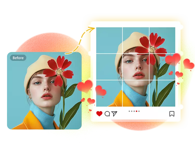 Create Perfect Instagram Grid Layouts with 1:1 Tiles