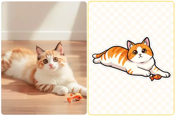 Cute cat stickers
