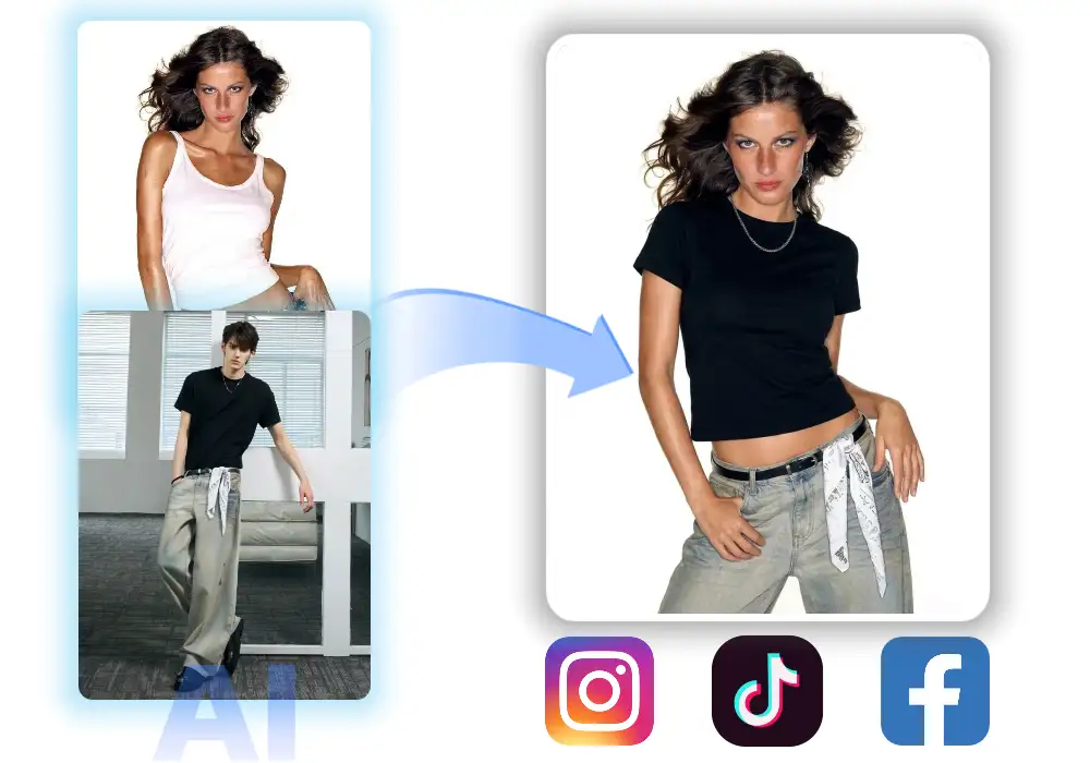 Viral Social Media Content clothes swap