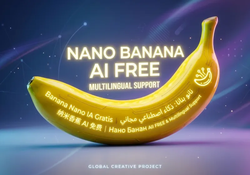 Flawless Typography & Multilingual Support in Nano Banana AI Free