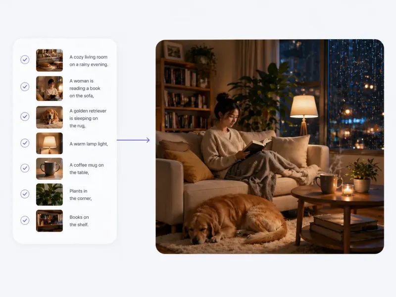 Advanced Visual Reasoning with Strong Prompt Understanding
