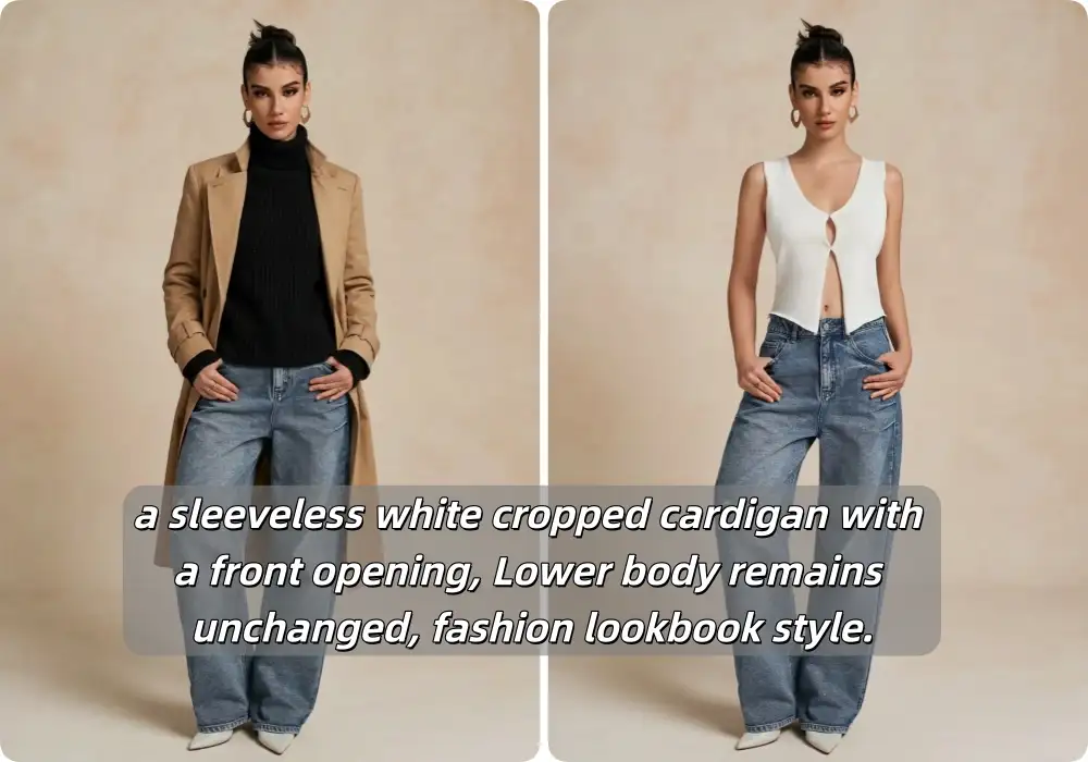 Creative Text-to-Fashion Transformation